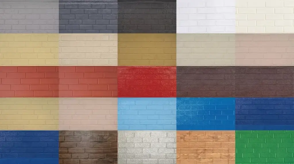 Brick Pattern Series of PU sandwich Panels for Exterior Wal Cladding
