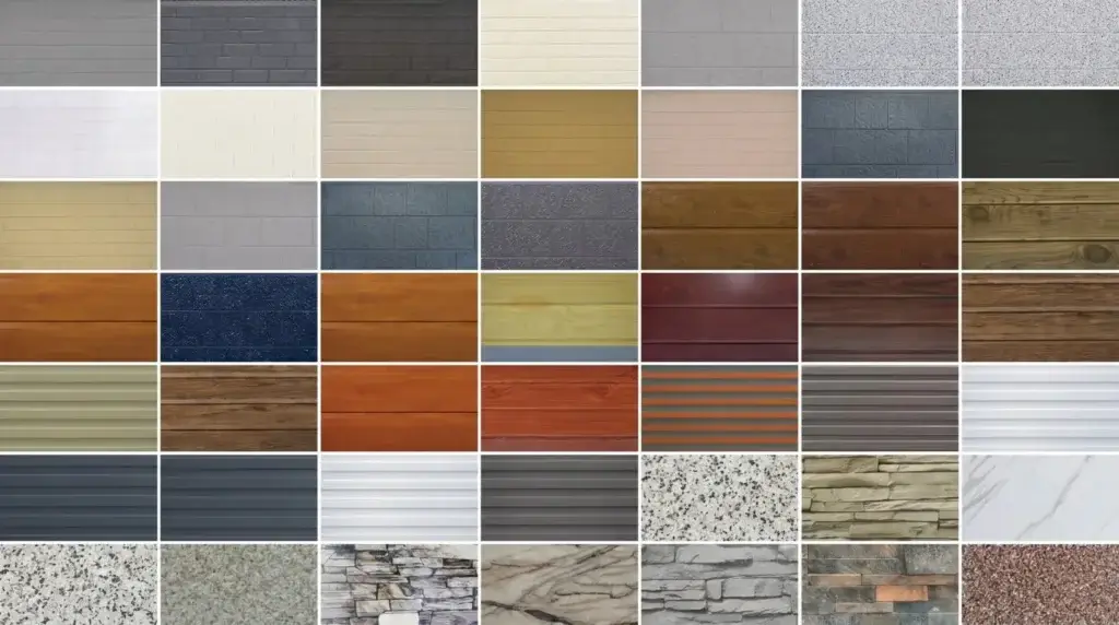 Groove & Great Wall Directions of PU sandwich Panels for Exterior Wal Cladding