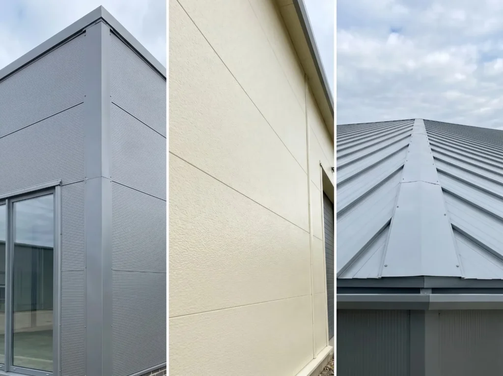 Insulated sandwich panels used for prefab buildings warehouses wall and roof systems