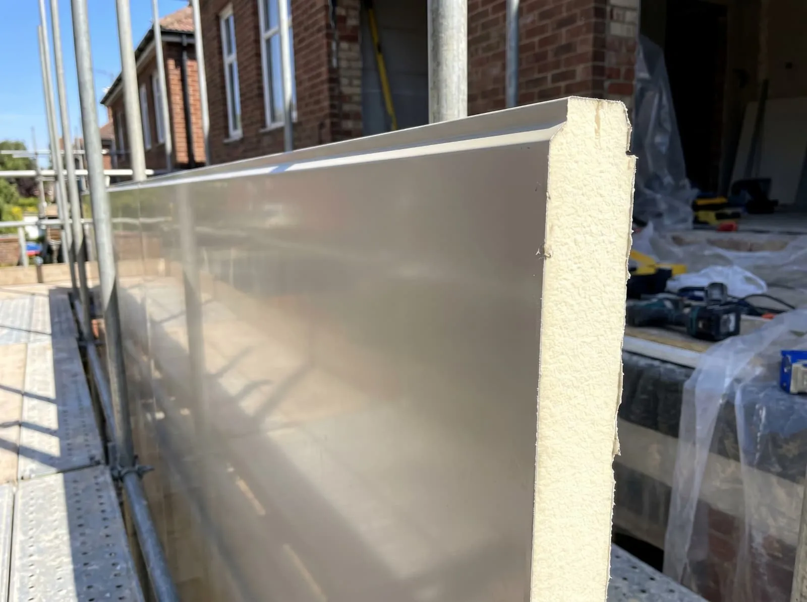 PU Sandwich Exterior Panels for Wall Renovation project