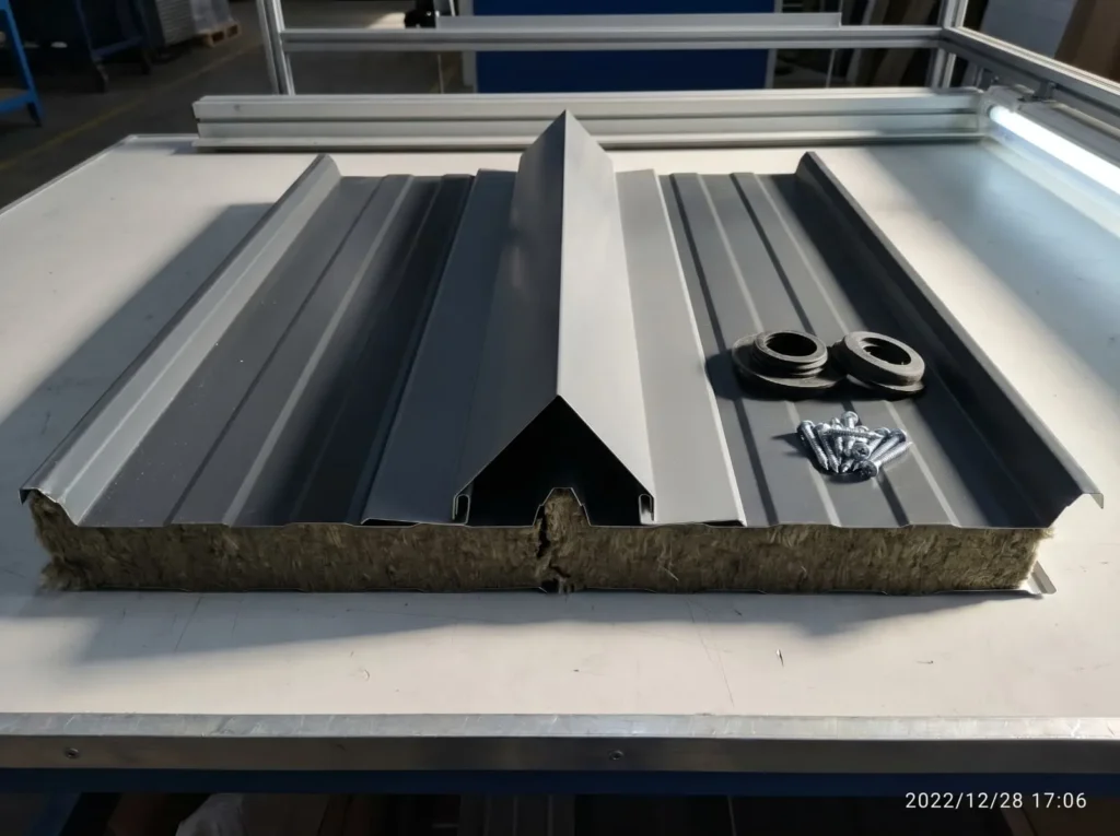 Roof and wall systems both depend on matched trims, corners, ridge or edge treatment, closure details, and compatible installation accessories