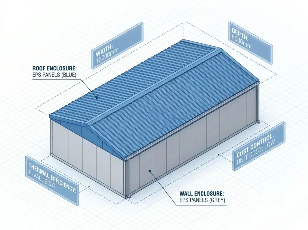 The advantages of EPS insulation sandwich panels as building wall and roof materials